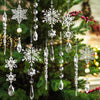 10 Pcs - Christmas Snowflake & Icicle Hanging Ornament