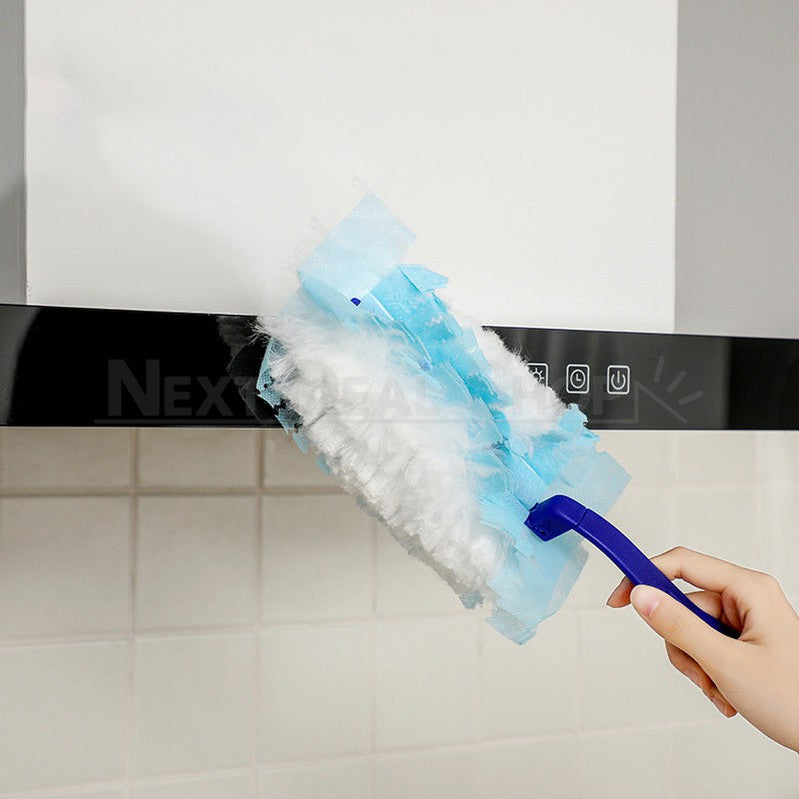 10 Pcs Disposable Duster Refills with 1 Handle