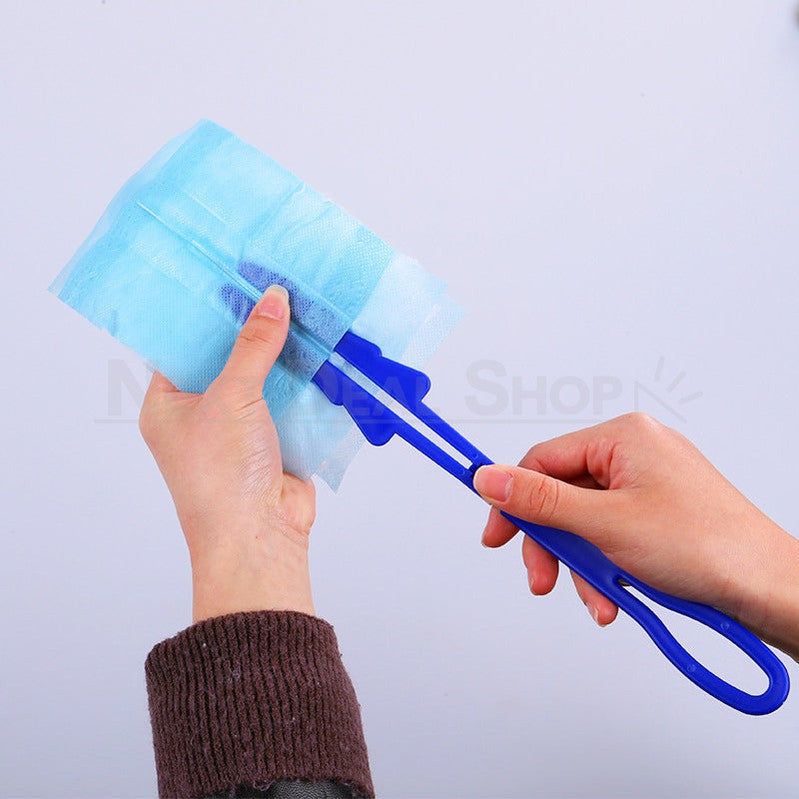 10 Pcs Disposable Duster Refills with 1 Handle