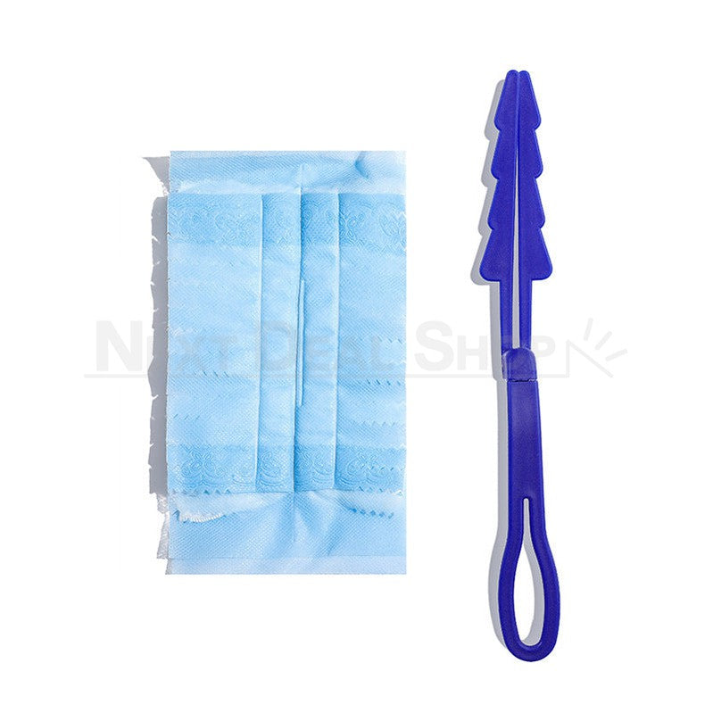 10 Pcs Disposable Duster Refills with 1 Handle