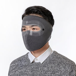 Warm winter mask  windproof, protects your face and ears against storms.