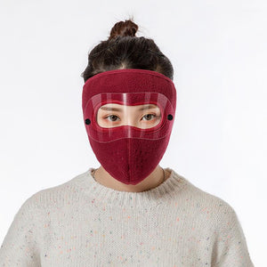 Warm winter mask  windproof, protects your face and ears against storms.