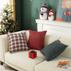 17"X17" Tartan Plaid Pillow Cover (Set of 3)