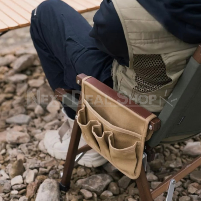 2 Pcs - Camping Chair Armrest Storage Bag