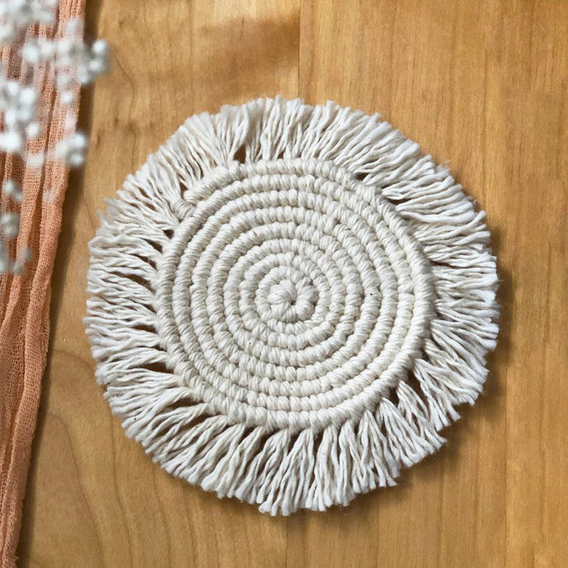 2 Pcs - Handmade Bohemian Woven Coaster