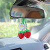 2 Pcs - Handmade Crochet Strawberry Car Hanging Ornament