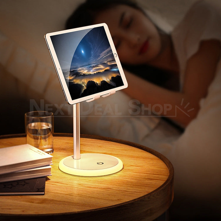 2 in 1 Phone and Tablet Stand with Night Lamp