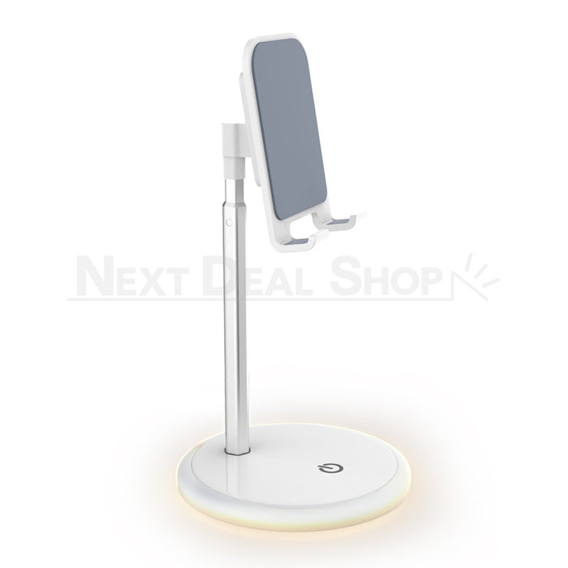 2 in 1 Phone and Tablet Stand with Night Lamp