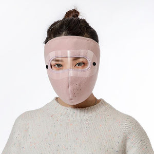 Warm winter mask  windproof, protects your face and ears against storms.