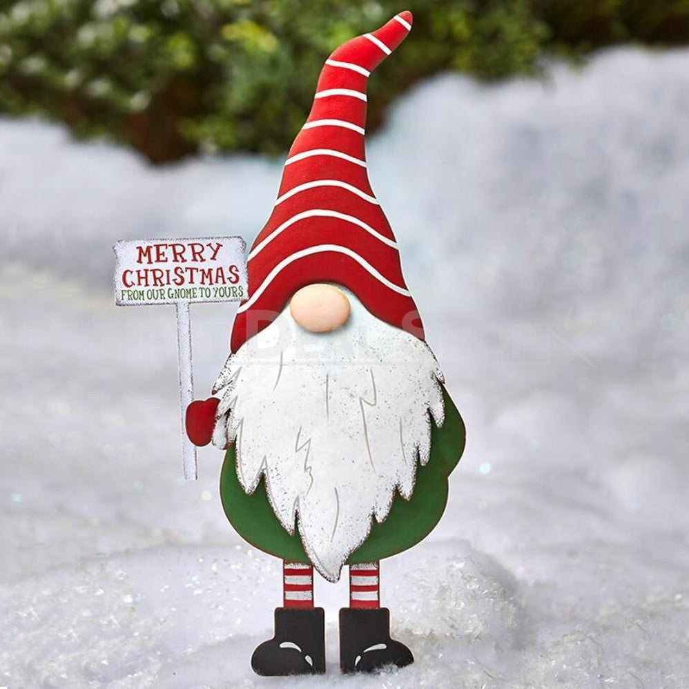 3 Pcs - Festive Garden Gnome Yard Stake