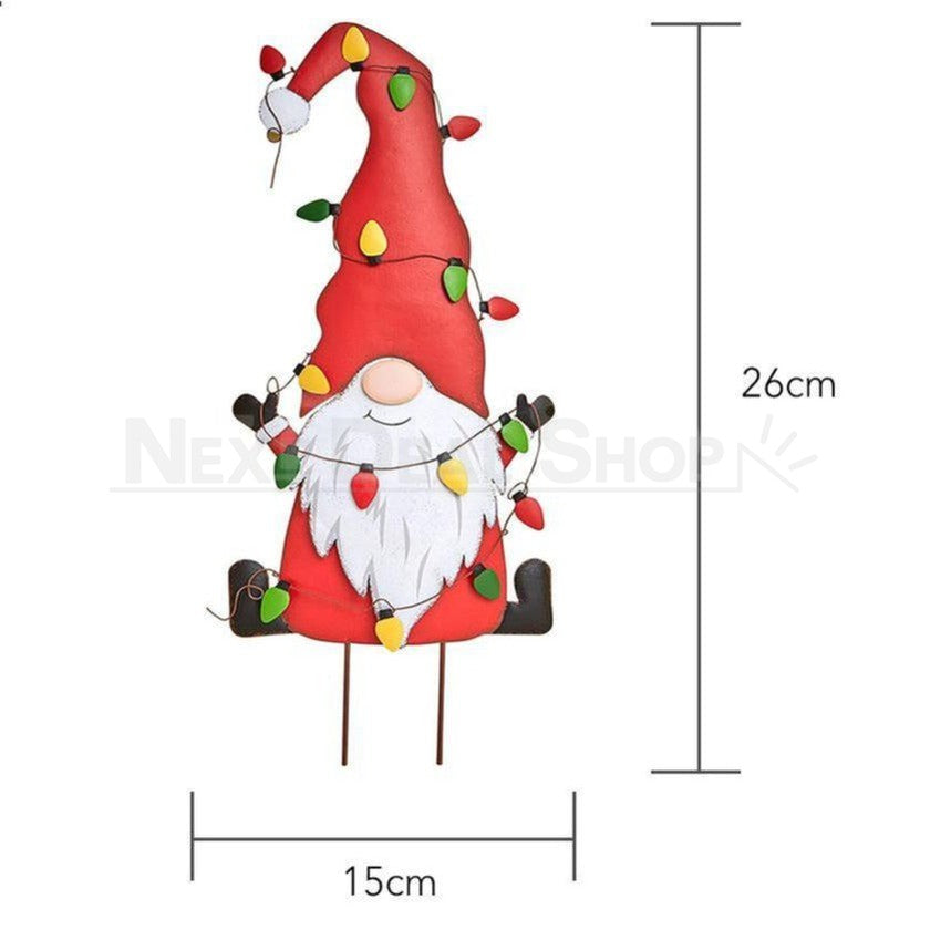 3 Pcs - Festive Garden Gnome Yard Stake