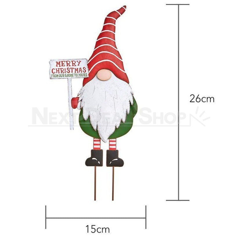 3 Pcs - Festive Garden Gnome Yard Stake