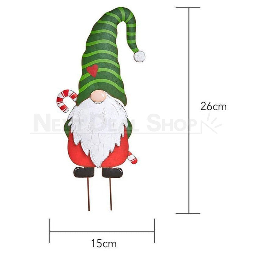 3 Pcs - Festive Garden Gnome Yard Stake