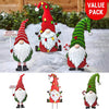 3 Pcs - Festive Garden Gnome Yard Stake