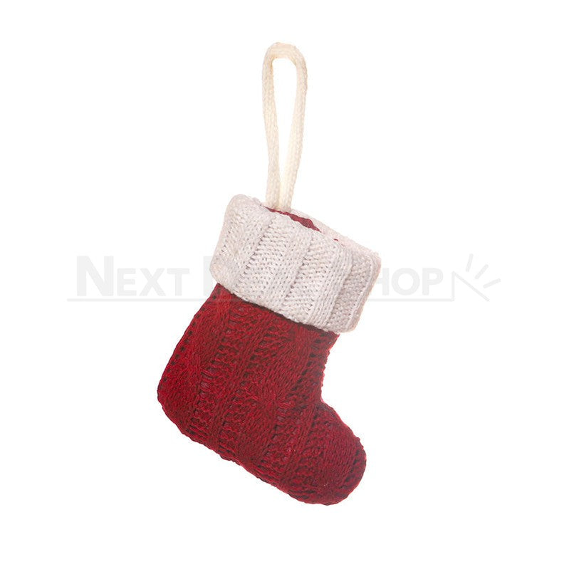 3 Pcs- Handmade Crochet Christmas Sock Cutlery Holder