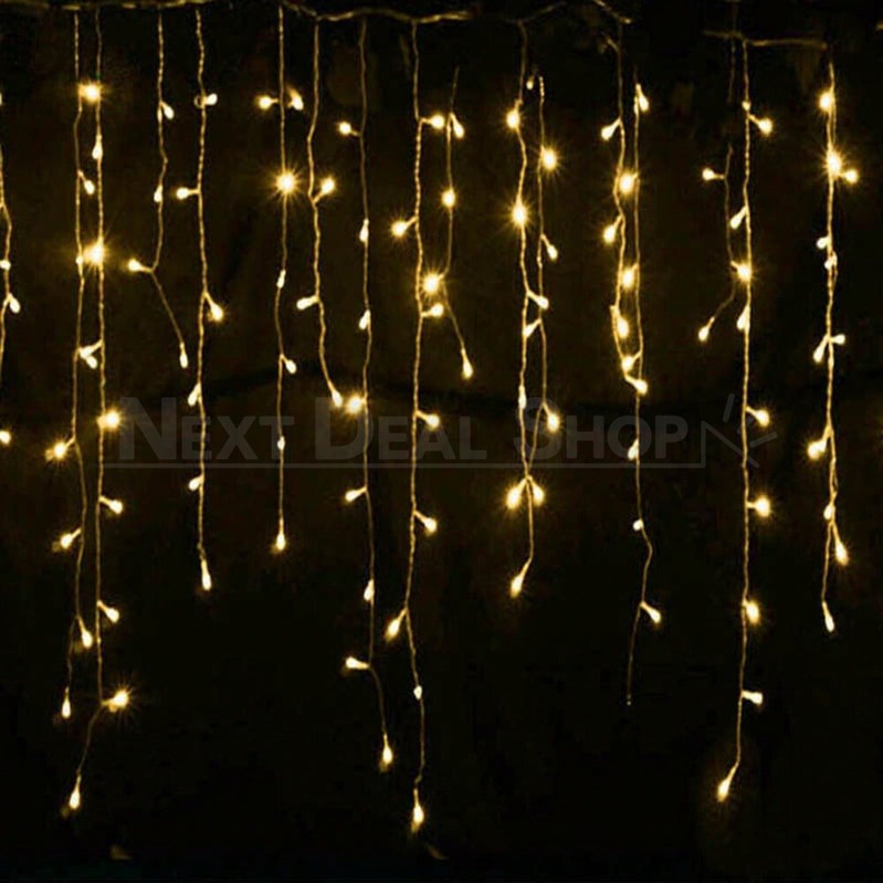 32.8 ft Festive Icicle String Light (Extendable)