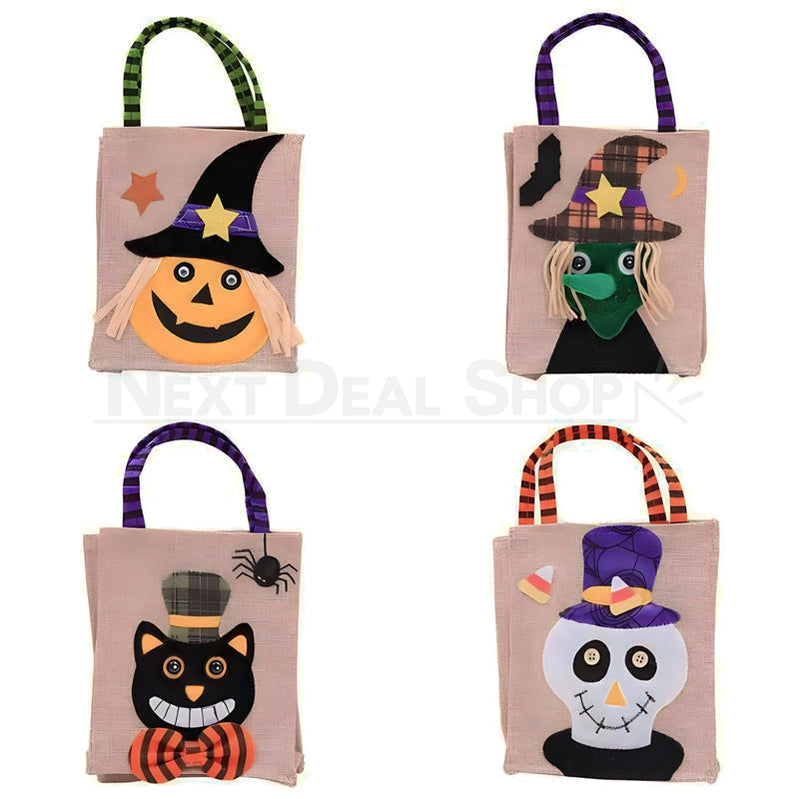 4 Pack - Halloween Trick or Treat Candy Bag