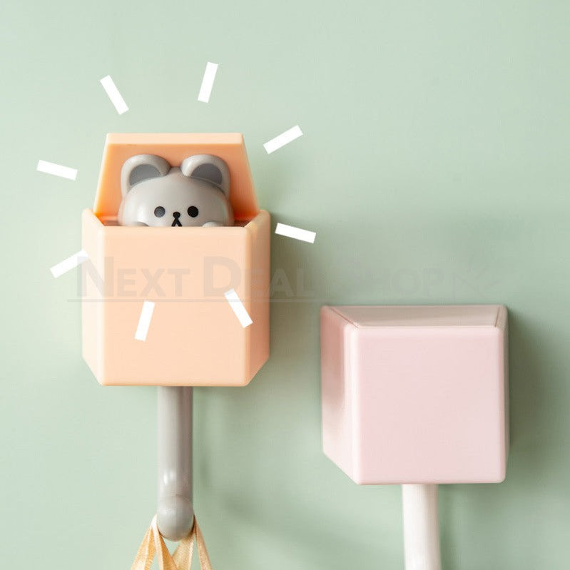 4 Pcs - Adorable Pop Up Cat Wall Hook