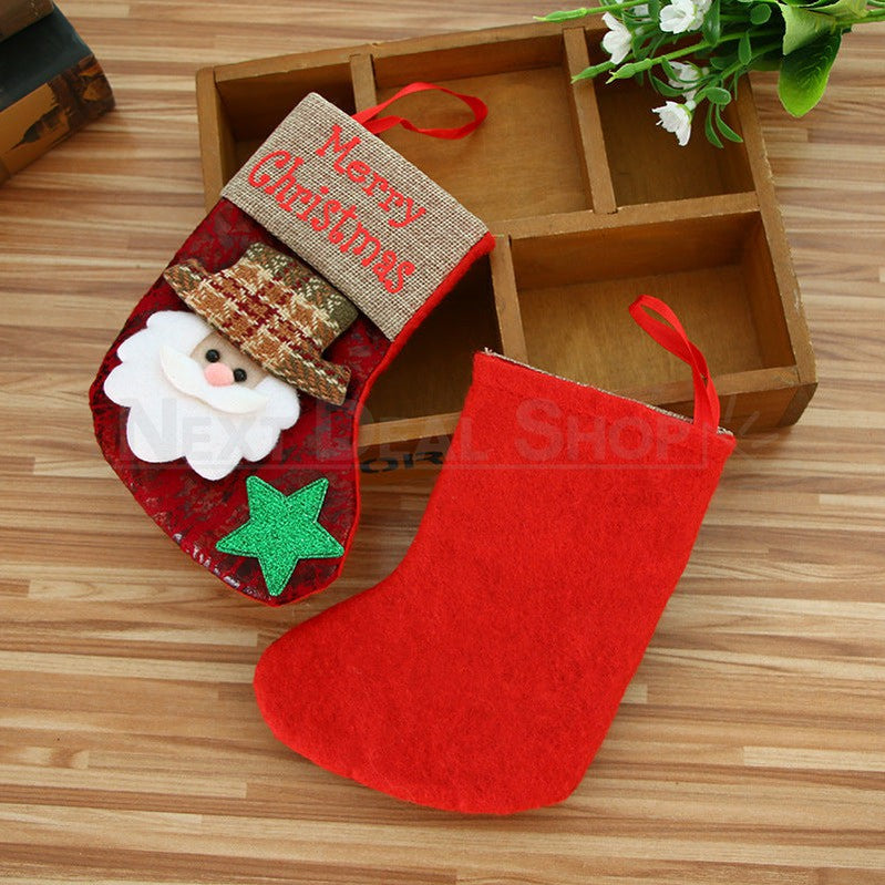 4 Pcs - Mini Christmas Stocking Set