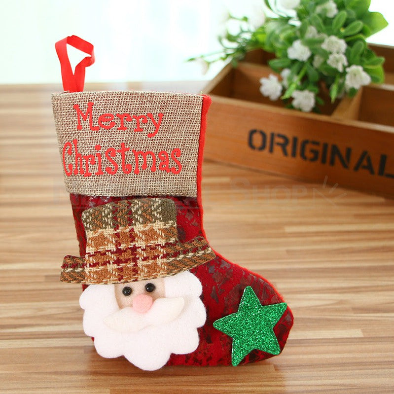 4 Pcs - Mini Christmas Stocking Set