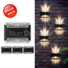 4 Pcs - Solar Powered Up & Down Garden Wall Light