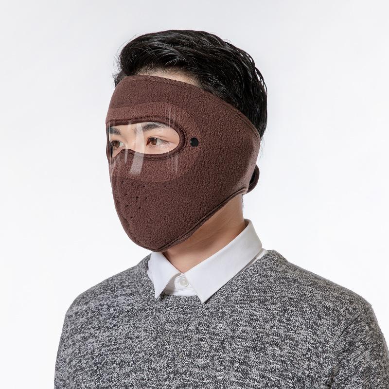 Warm winter mask  windproof, protects your face and ears against storms.