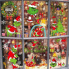 8 Sheets Christmas Grinch Window Cling