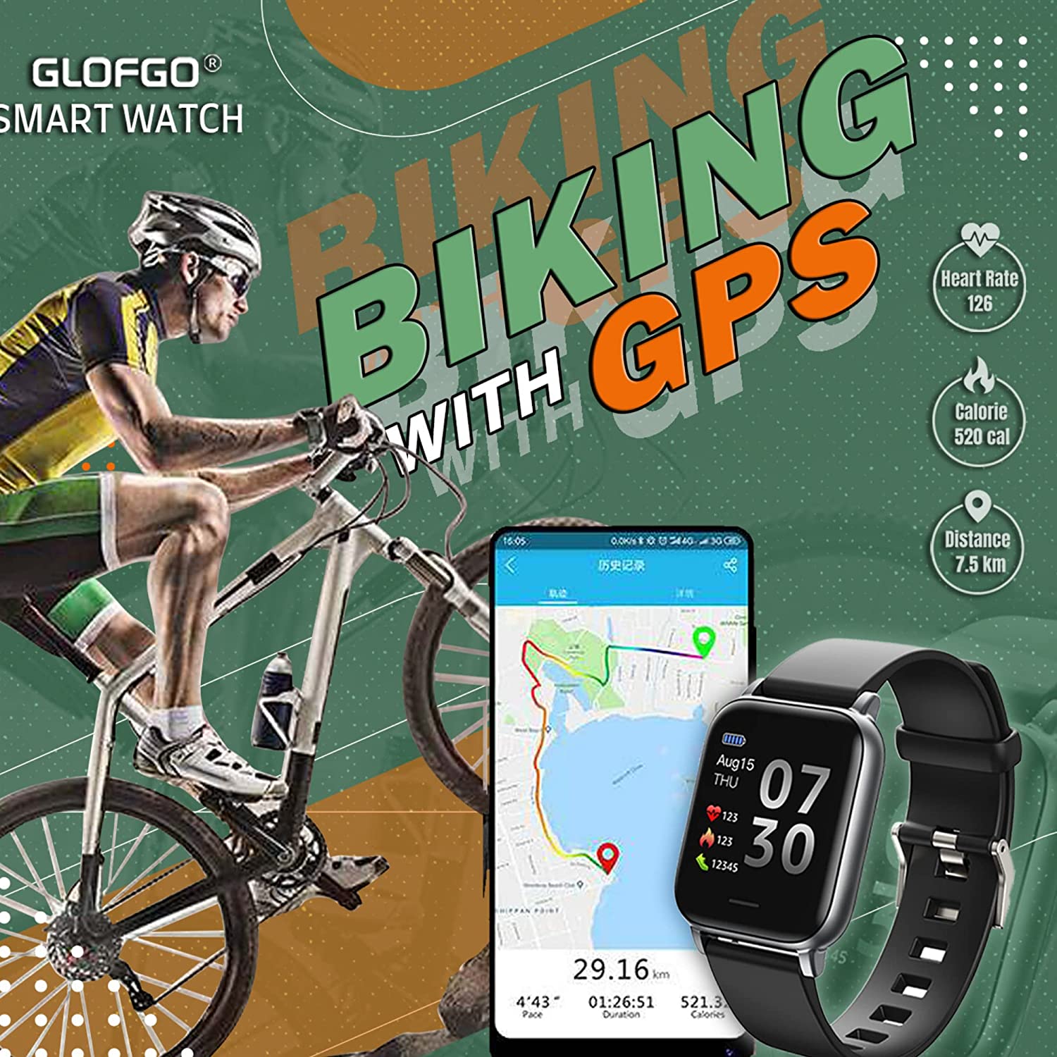 GLOFGO Smart Watch- 60% OFF LIMITED TIME ONLY!!