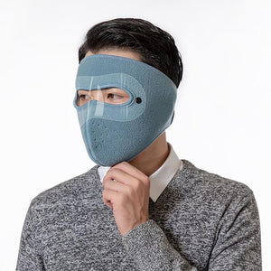 Warm winter mask  windproof, protects your face and ears against storms.