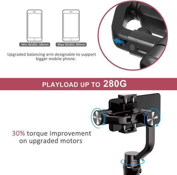 3D SMART BLUETOOTH HANDHELD SMOOTH GIMBAL