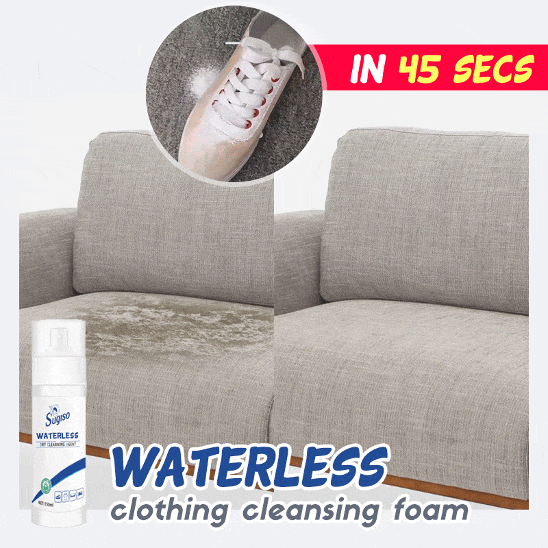 Waterless Clothing Cleansing Foam for instant stain removal