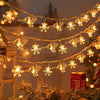 9.84 ft 20 LEDs Reindeer & Snowflake String Light