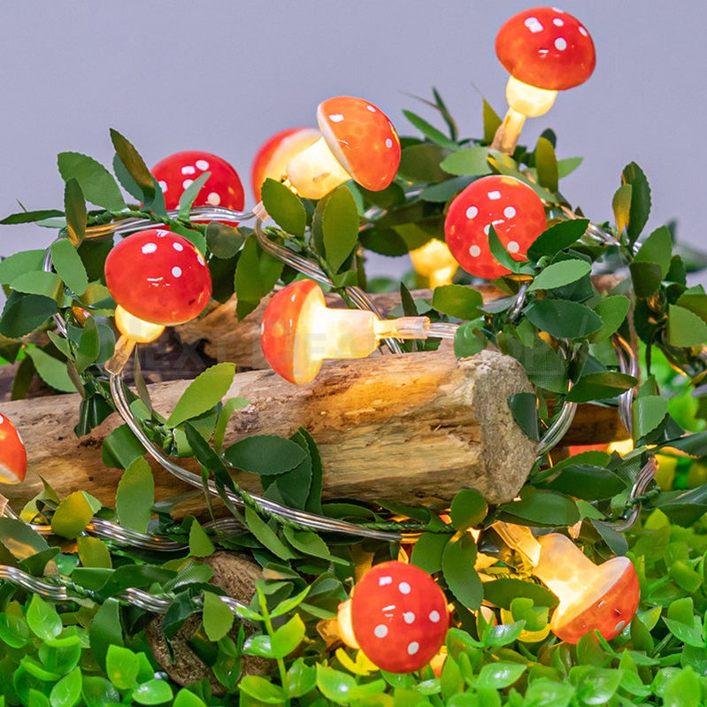 Adorable Mushroom Vine String Light