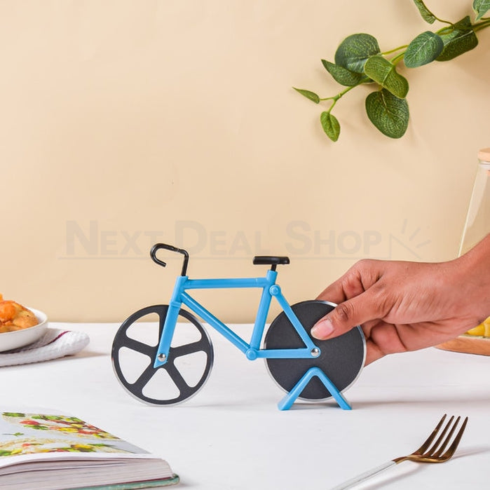Blue Bicycle Pizza Rolling Cutter