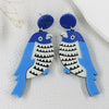 Blue Bird Earrings