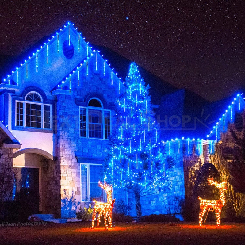 Blue Meteor Shower LED Rain Light