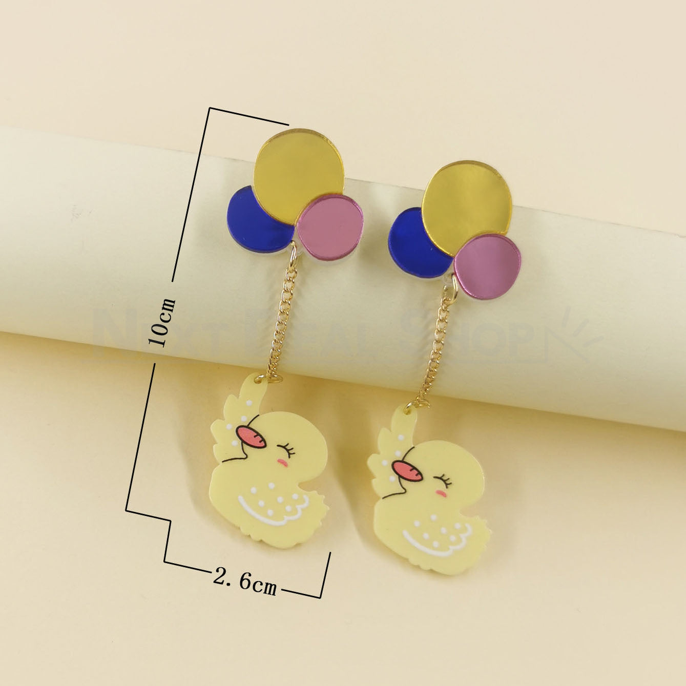 Chicks on Balloon Earrings