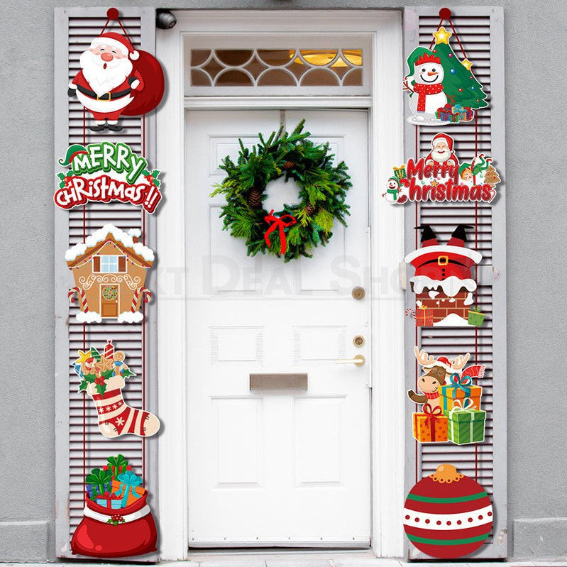 Christmas Door Hanging Banner Set