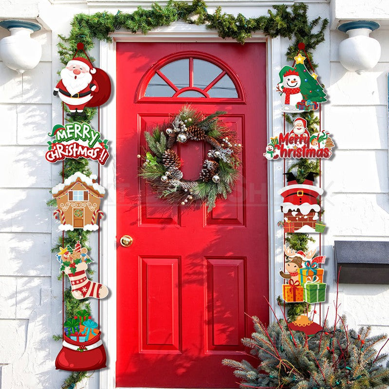 Christmas Door Hanging Banner Set