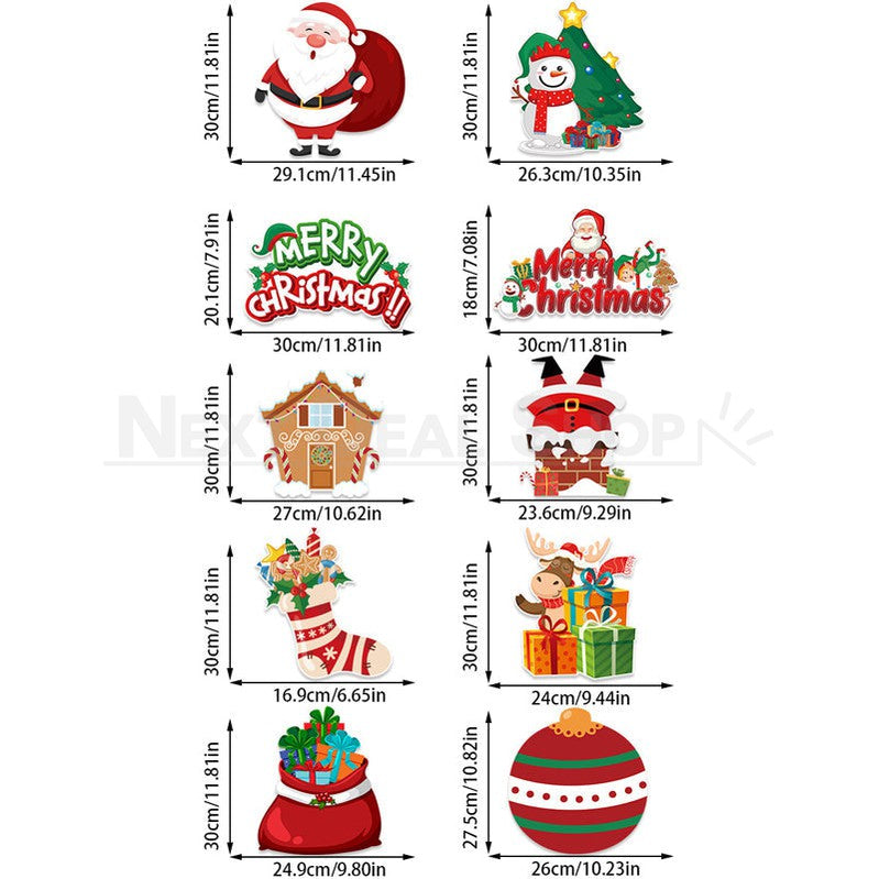 Christmas Door Hanging Banner Set