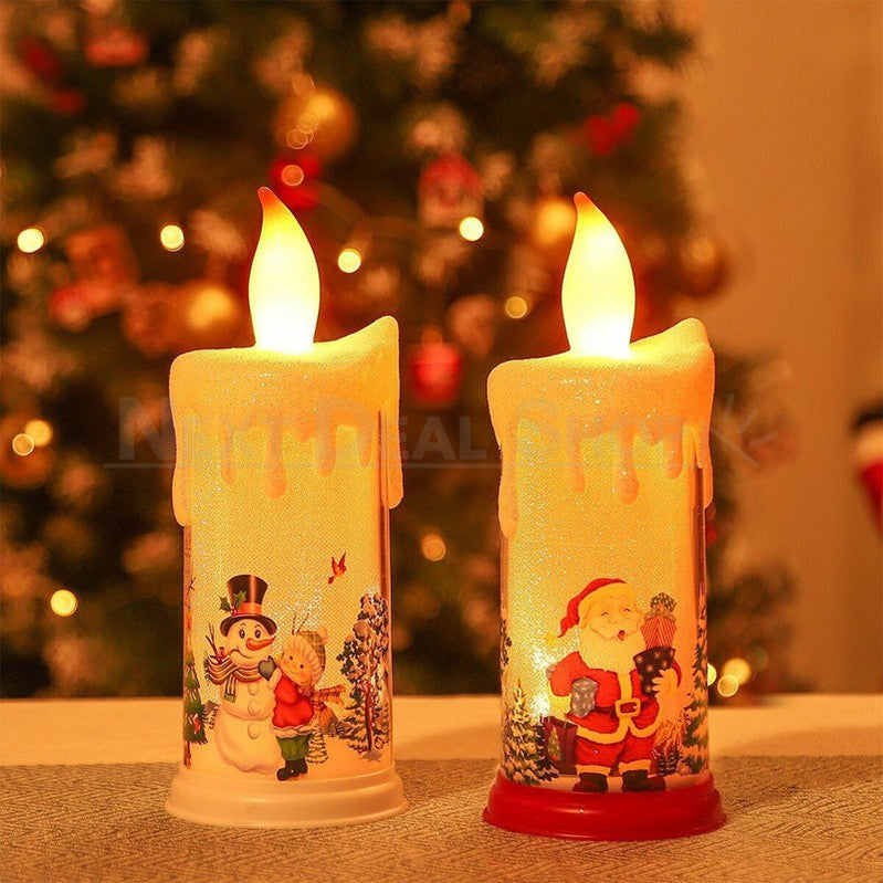Christmas Flickering Led Candle Lamp