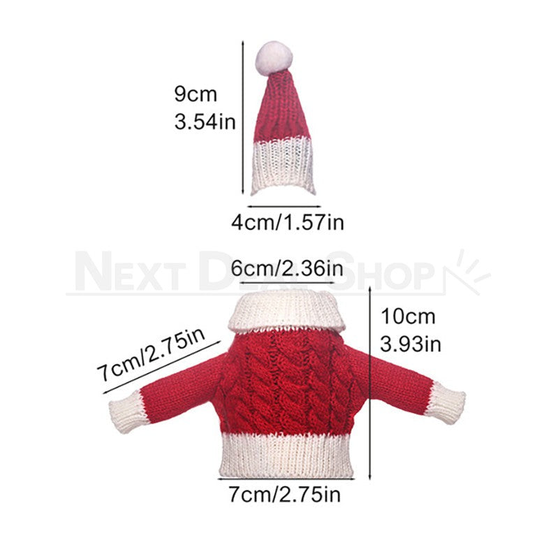 Christmas Knitted Bottle Sweater Cover