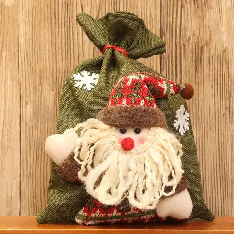 Christmas Knitted Doll Candy Bag