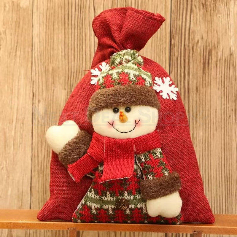 Christmas Knitted Doll Candy Bag