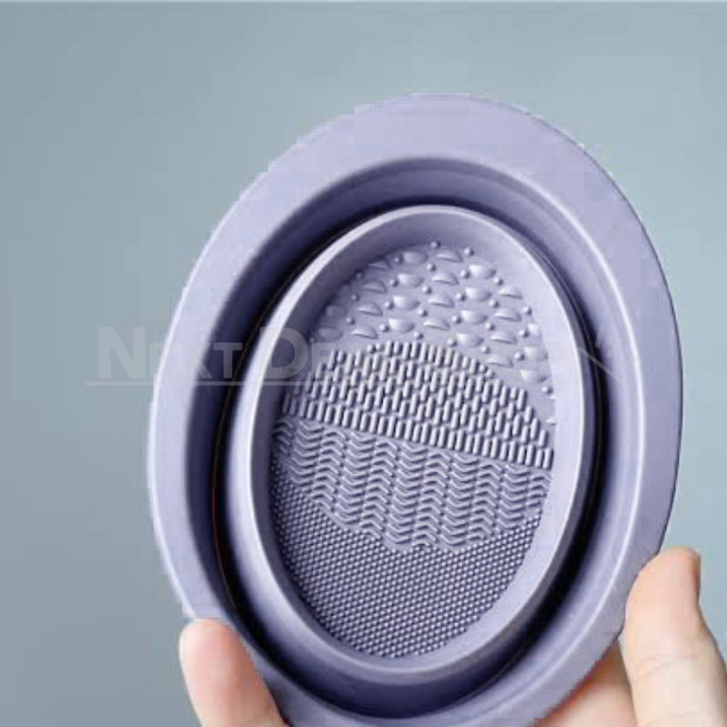 Collapsible Makeup Brush Cleaning Bowl