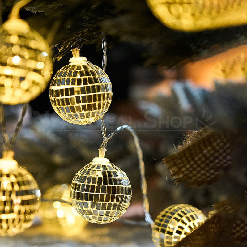 Dazzling Mirror Ball Led String Light