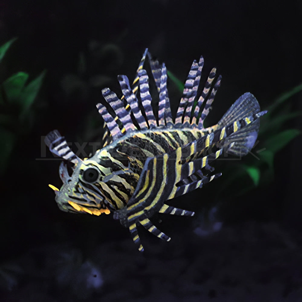 Glow in the Dark Lionfish Aquarium Decoration