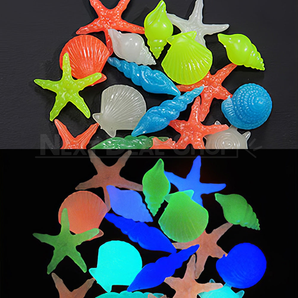 Glow-in-the-Dark Ocean Treasures Aquarium Decor