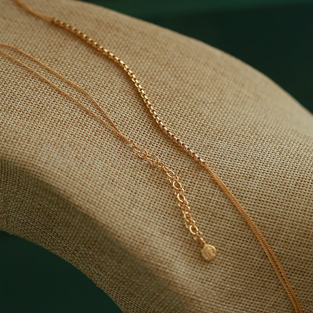 Gold Plated Dainty Pendant Necklace