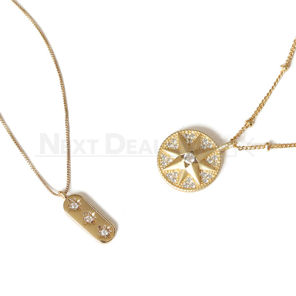 Gold Plated Star Pendant Necklace